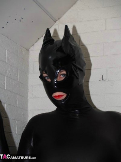 Angel Eyes In Black Catsuit And Mask 2