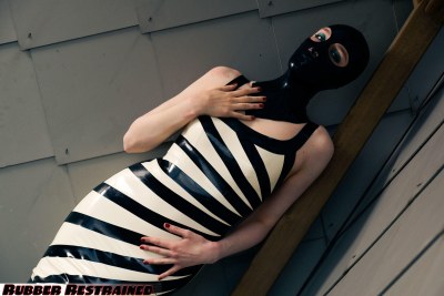 Dutch Dame The Zebra Latex Girl 7