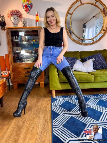 Epiphany Jones In Denim And Boots 2