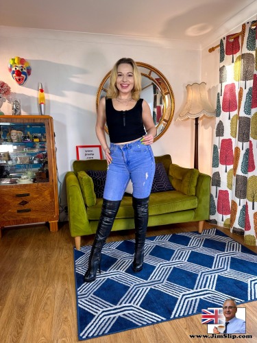 Epiphany Jones In Denim And Boots 3