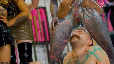Four Girls Take Control And Turn One Man Into Their Live Toilet 4