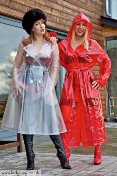 Lady Lucy And Red Xxx In Vinyl Coats And Boots 1