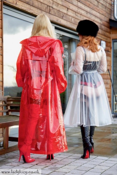 Lady Lucy And Red Xxx In Vinyl Coats And Boots 15