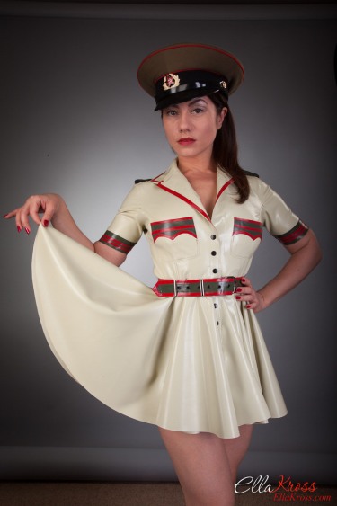 Military Latex Babe Ella Kross 7