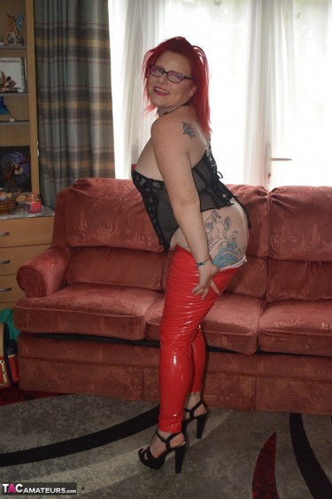 Mollie Foxxx In Pvc Pants 14