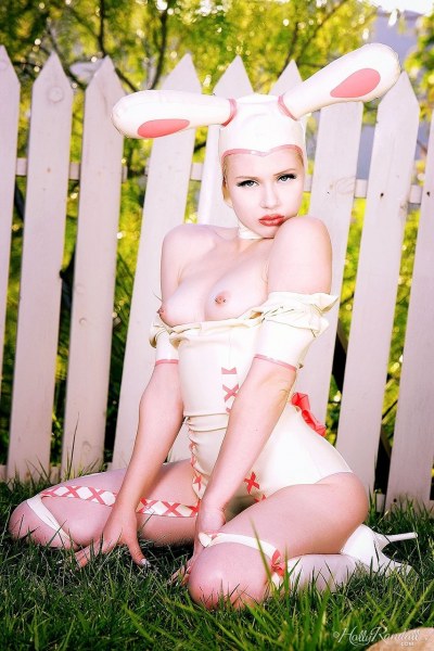 Mosh Is A Sexy Latex Bunny 8