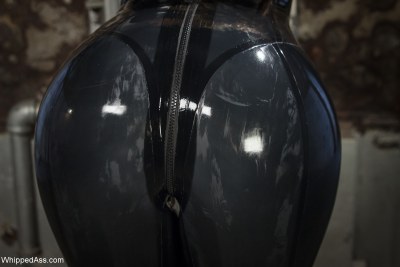 Phoenix Marie In A Black Rubber Bodysuit 9