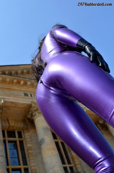 Rubberdoll Poses In Public 15