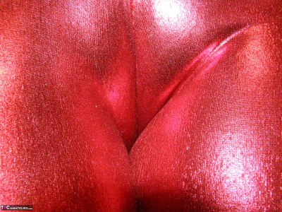 Samantha In Tight Red Catsuit 9