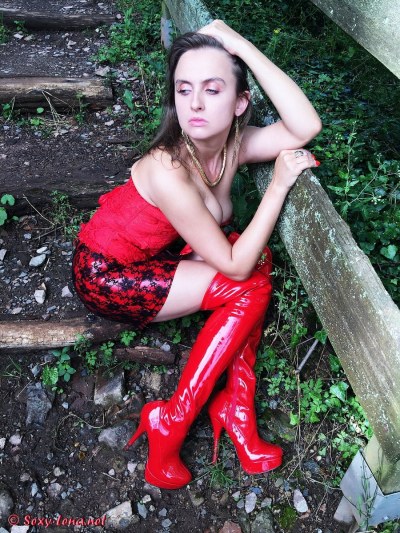 Sexy Lena In Red Boots 6