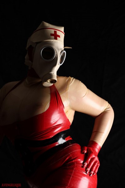 Sos Red Gasmask Nurse 11