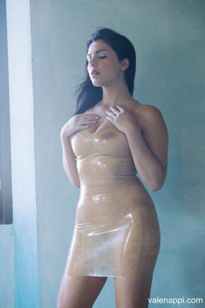 Valentina Nappi In Transparent Latex Dress 2