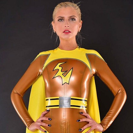 Cute Blonde Mary In Her Sexy Latex Outfits