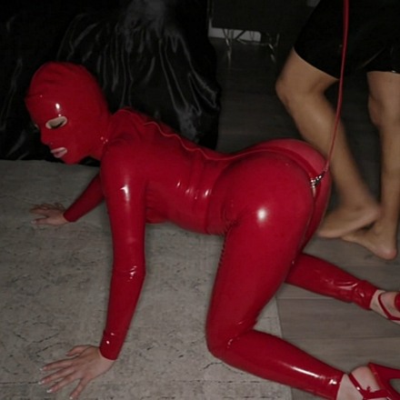 Anna Clair Clouds Hot As Fuck In That Red Latex Catsuit Gets Fucked By Ricky